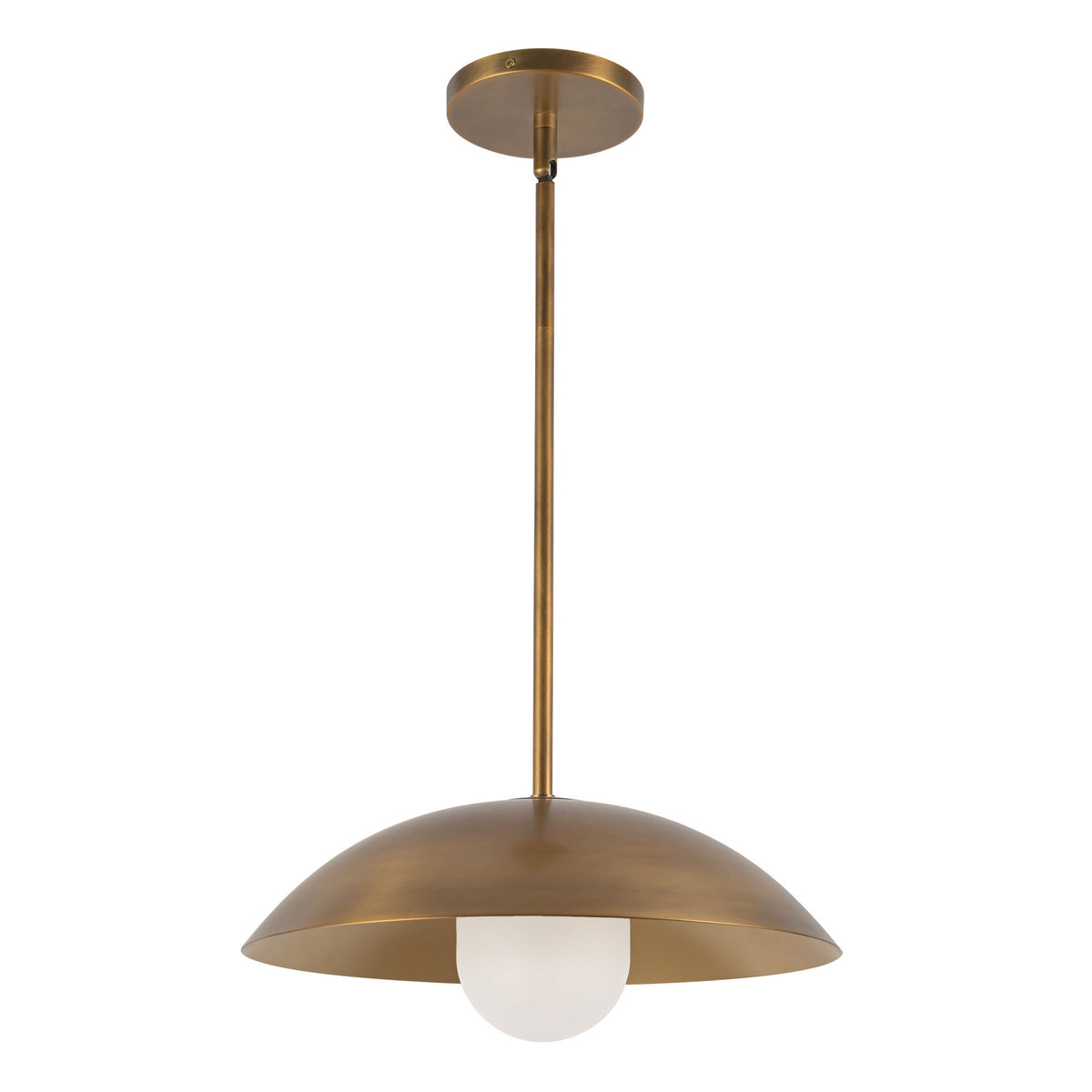 Suspension 6" Umbra Laiton vieilli / Verre opale – vue 2