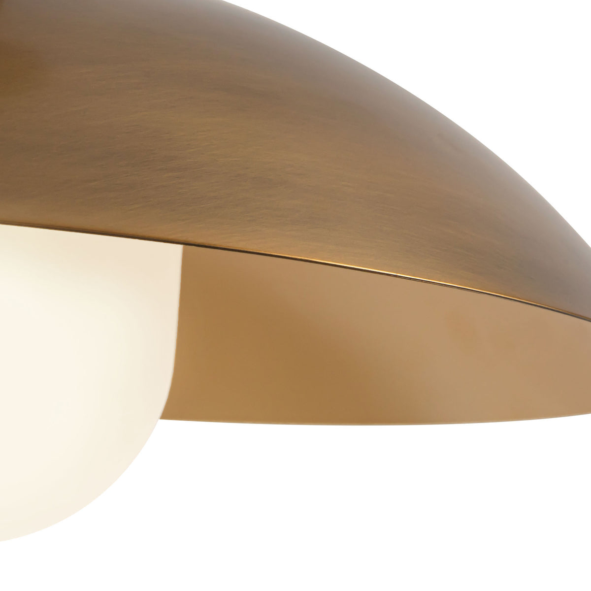 Suspension 6" Umbra Laiton vieilli / Verre opale – vue 4