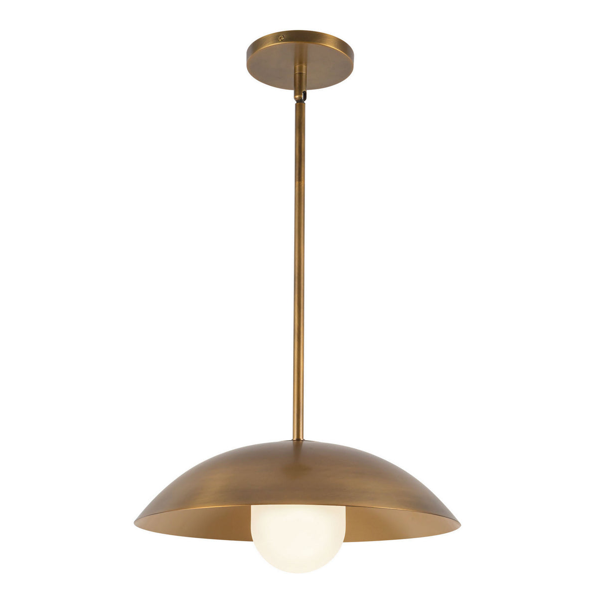 Suspension 6" Umbra Laiton vieilli / Verre opale – Kuzco Lighting