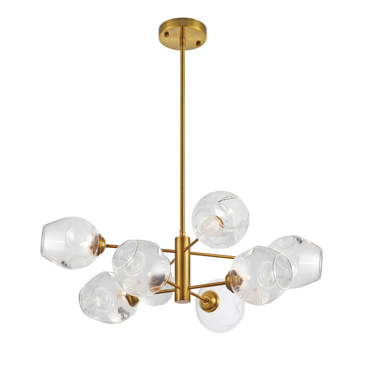 Suspension Abii - Laiton vintage Clair 26" by Dainolite | Luminaires & cie