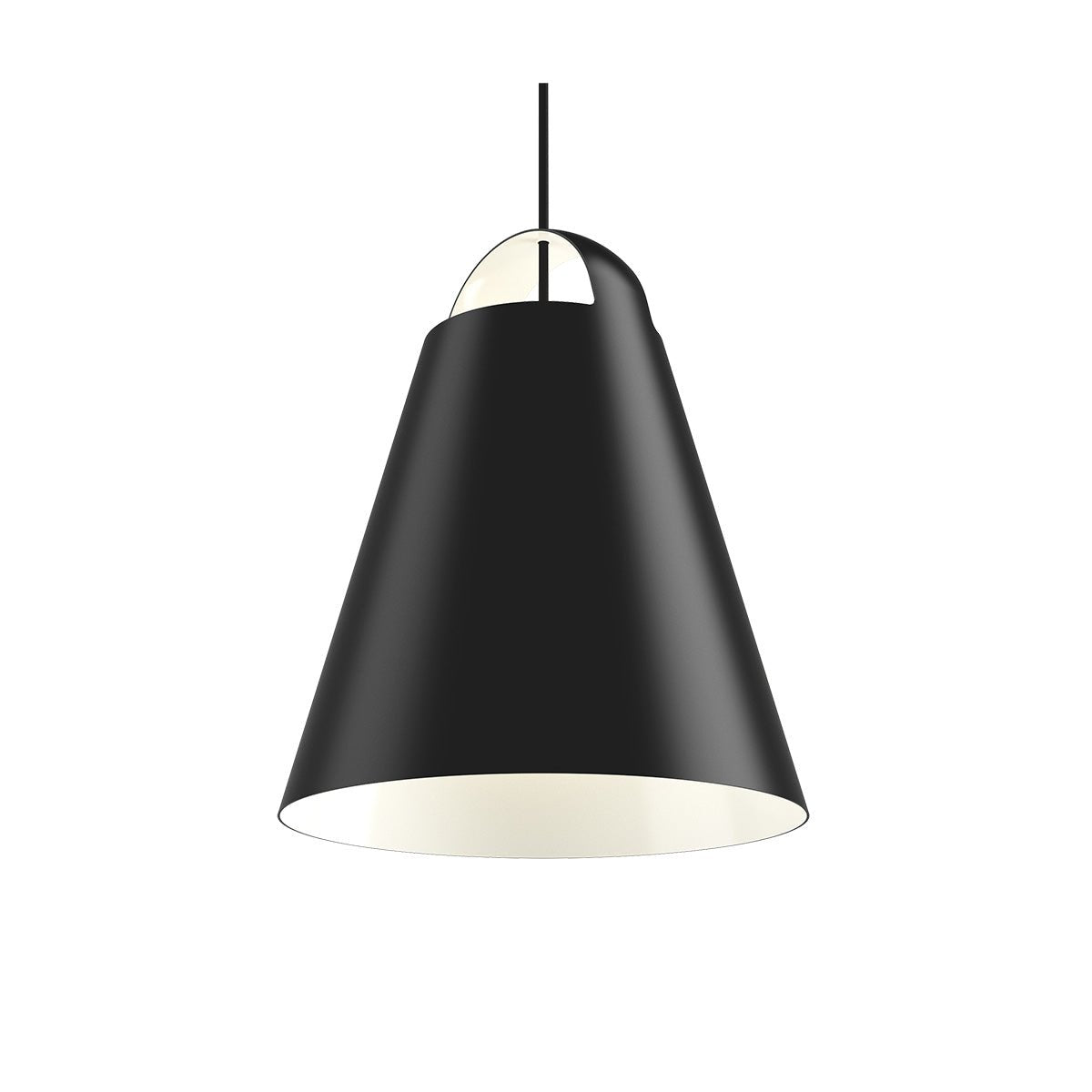 Suspension Above - Noir 15.7" 44W DEL Dim2Warm (3000°K - 1800°K) by Louis Poulsen | Luminaires & cie