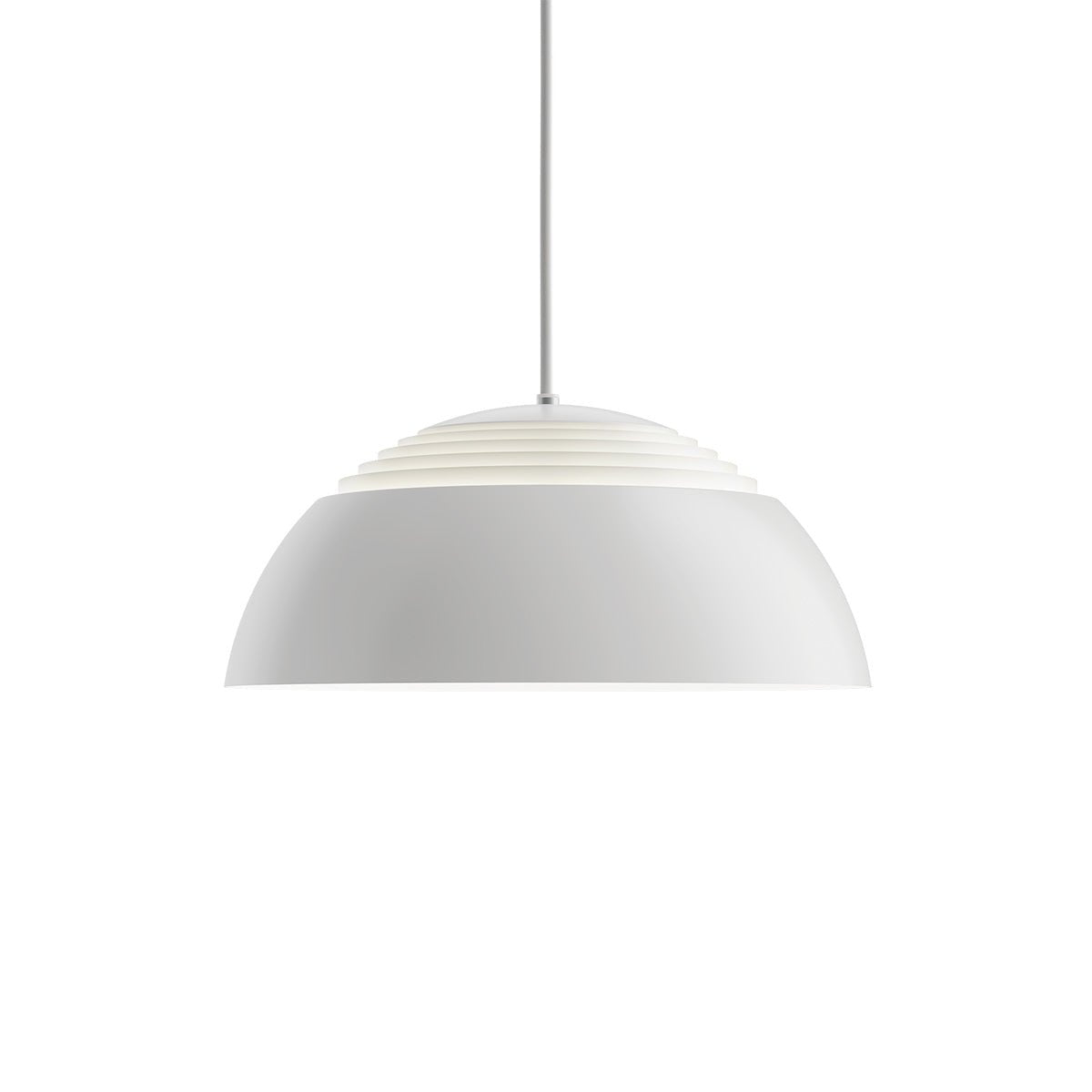 Suspension AJ - 14.6" 3000K (Blanc Doux) Blanc by Louis Poulsen | Luminaires & cie