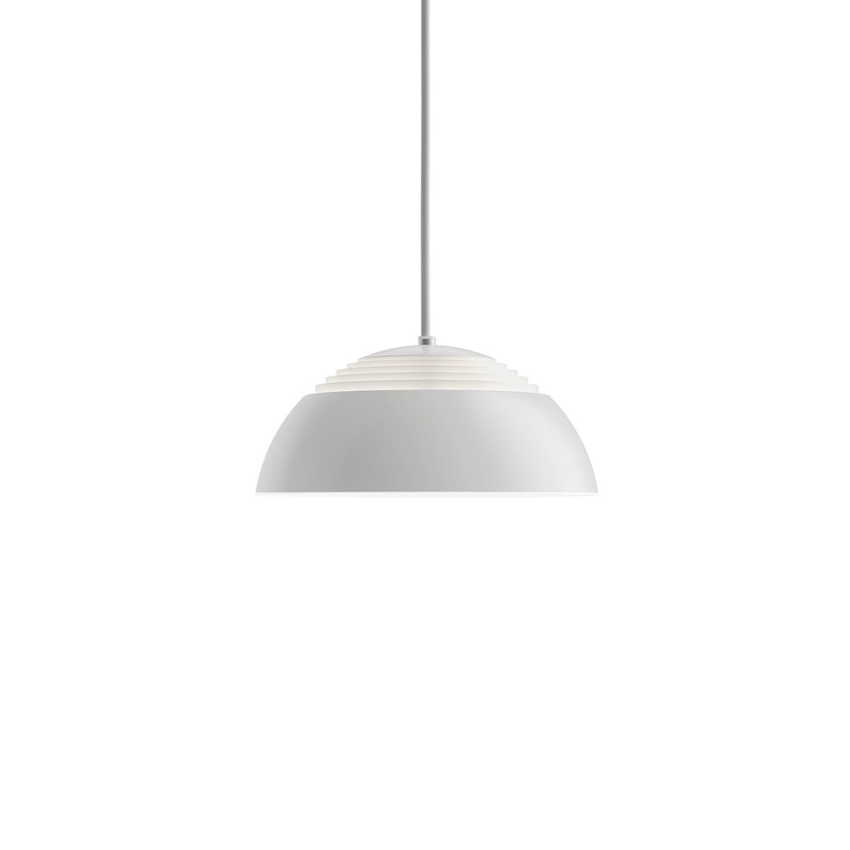 Suspension AJ - 19.7" 3000K (Blanc Doux) Blanc by Louis Poulsen | Luminaires & cie