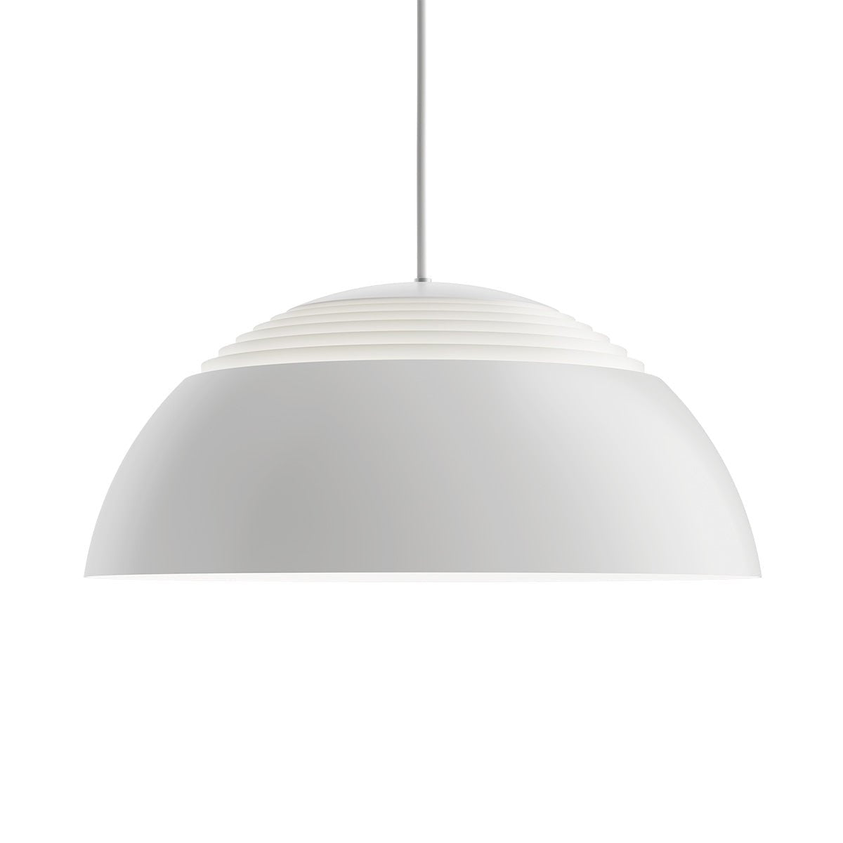 Suspension AJ - 19.7" 2700K (Blanc Chaud) Blanc by Louis Poulsen | Luminaires & cie