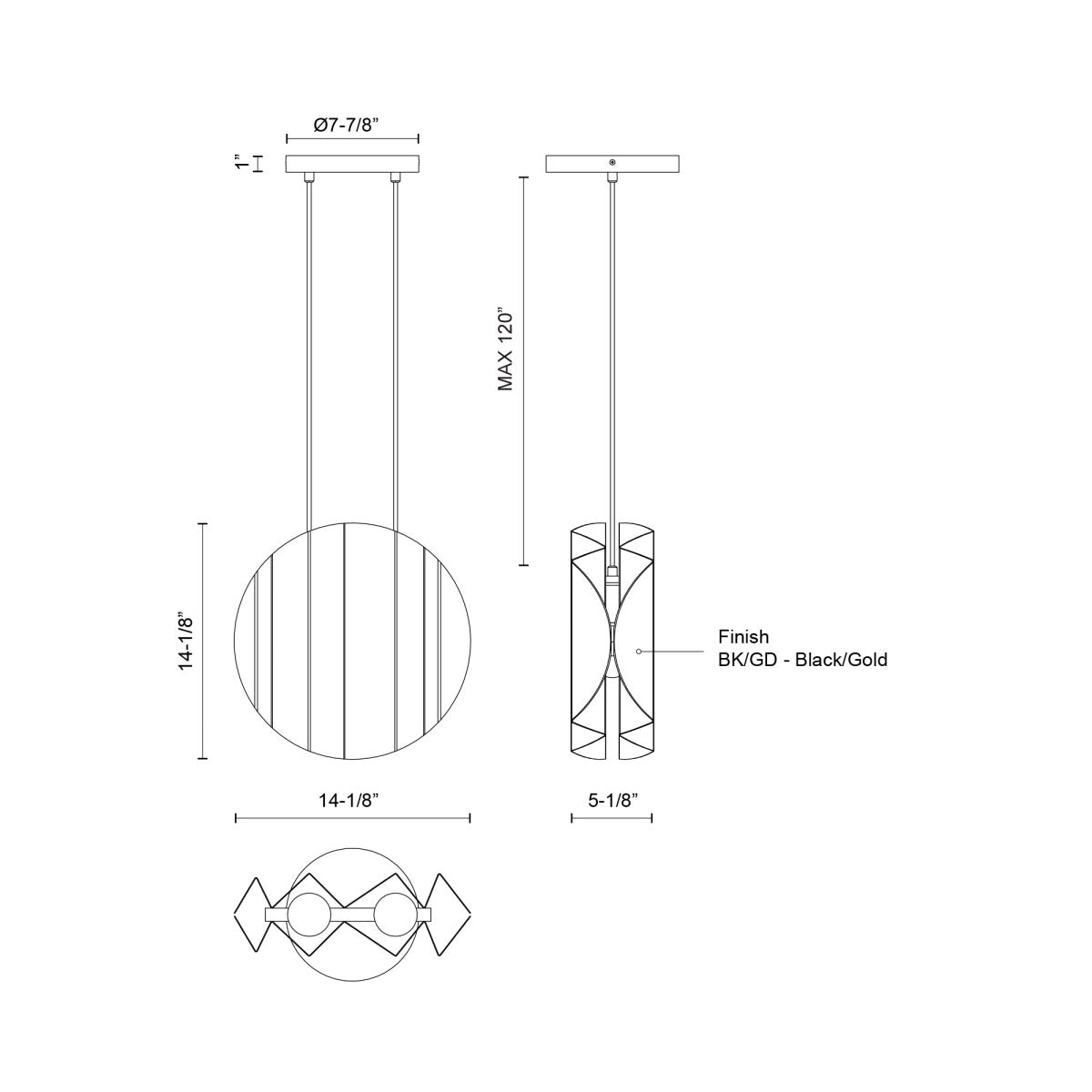 Suspension Akira - by Kuzco Lighting | Luminaires & cie