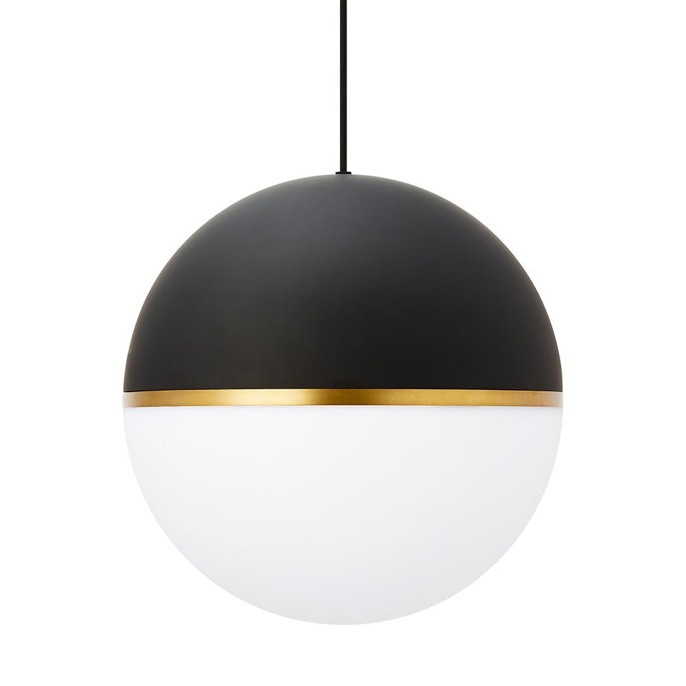 Suspension Akova - Noir mat/laiton vieilli Oui by Tech Lighting | Luminaires & cie
