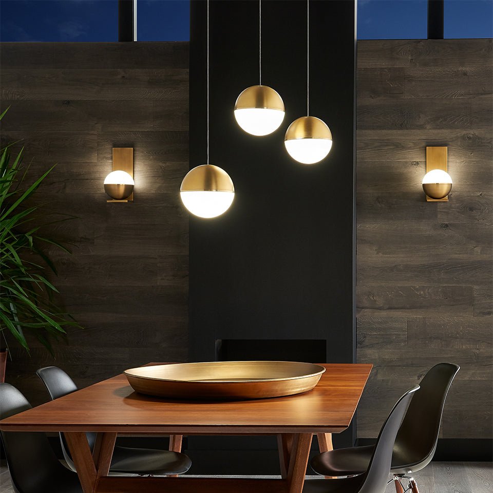 Suspension Akova - Blanc/Chrome Oui by Tech Lighting | Luminaires & cie