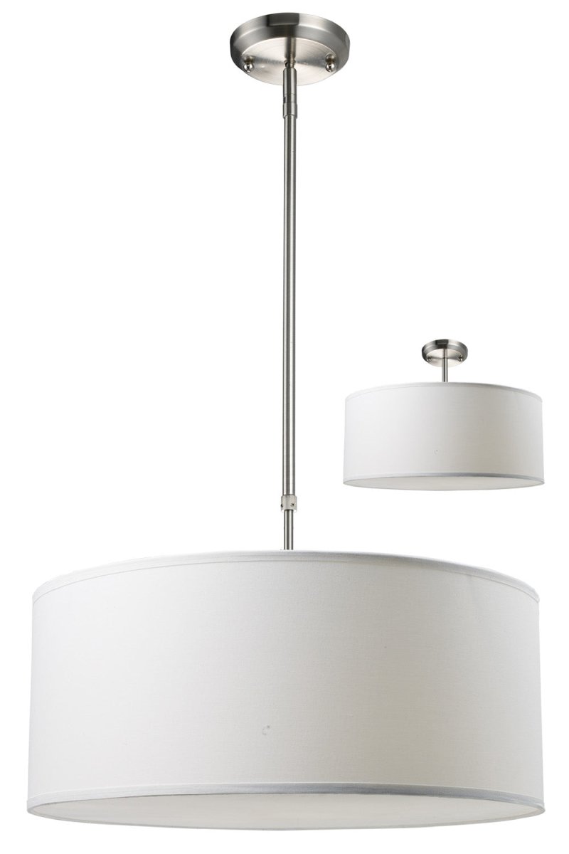 Suspension Albion - Lin blanc 20" by Z-Lite | Luminaires & cie