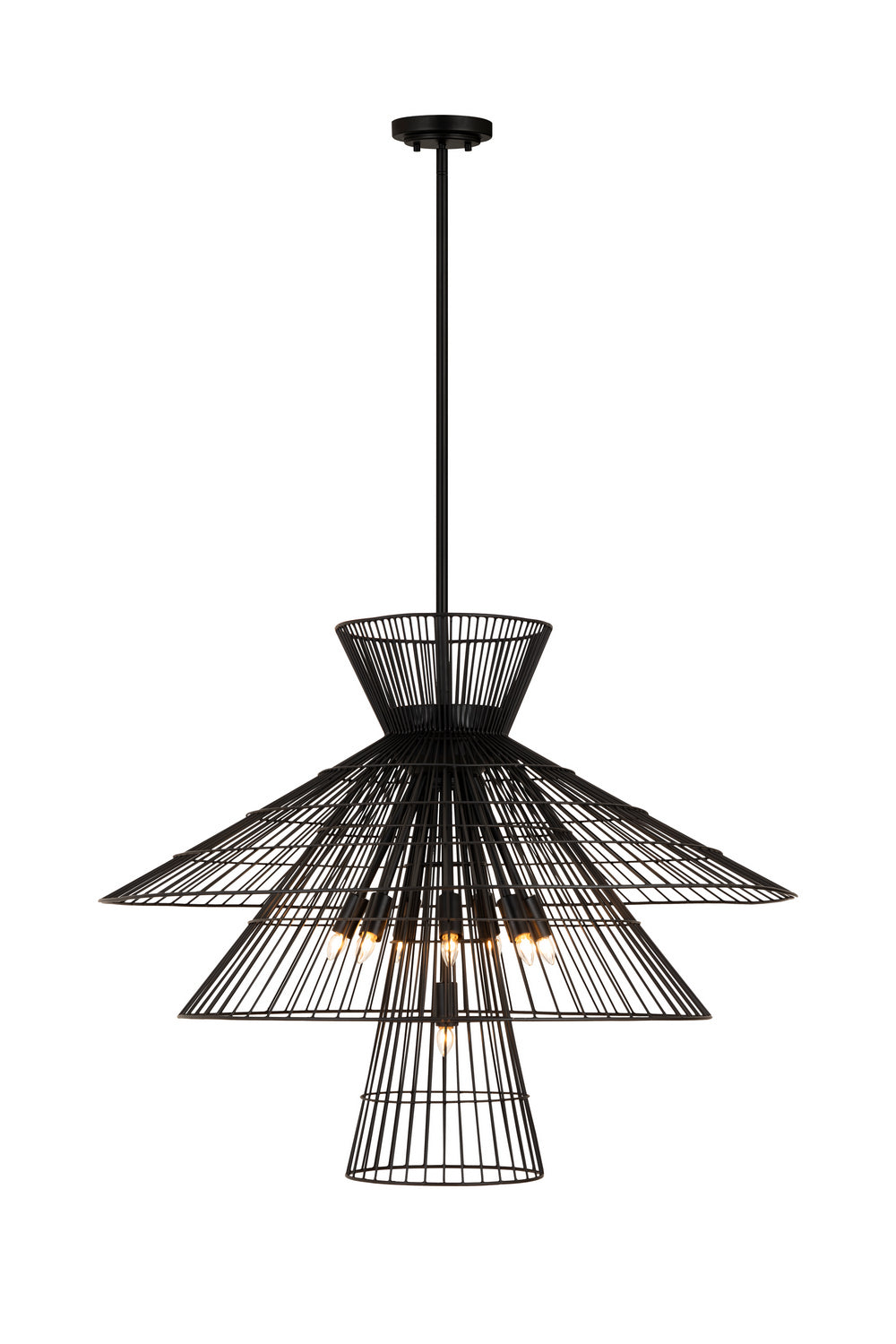 Suspension Alito Noir mat, 35" – Z-Lite