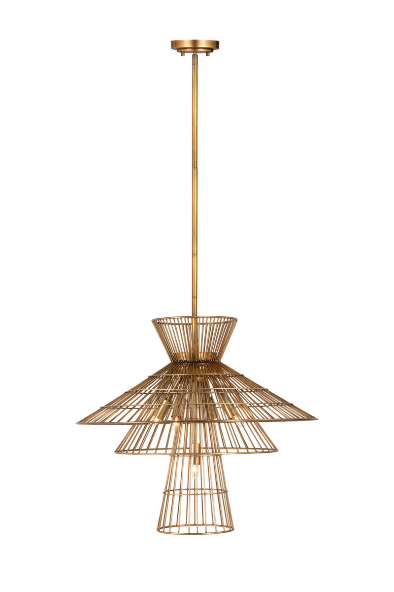 Suspension Alito - Laiton frotté 25" by Z-Lite | Luminaires & cie