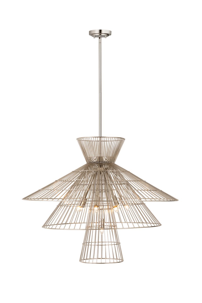 Suspension Alito - Nickel poli 35" by Z-Lite | Luminaires & cie