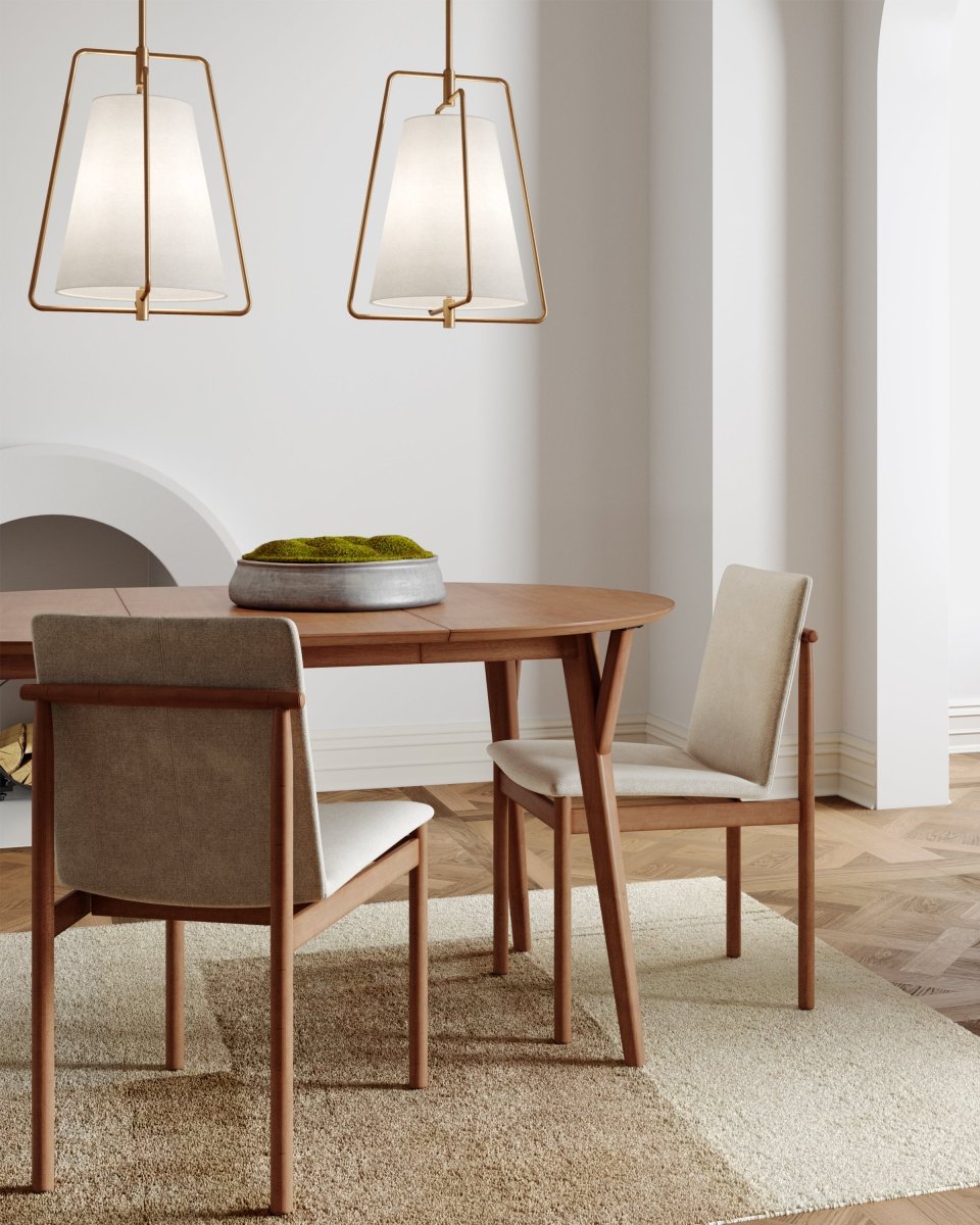 Suspension Allis - Laiton satiné Ampoules non - incluses by Visual Comfort Studio | Luminaires & cie