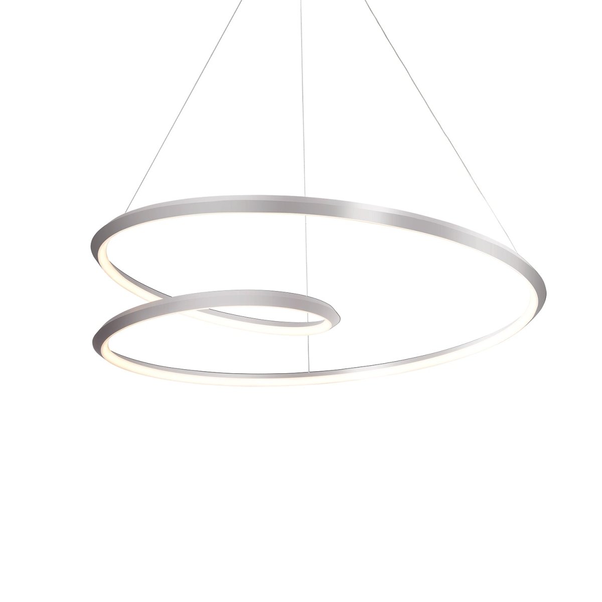 Suspension Ampersand - Nickel brossé 39 3/8" by Kuzco Lighting | Luminaires & cie