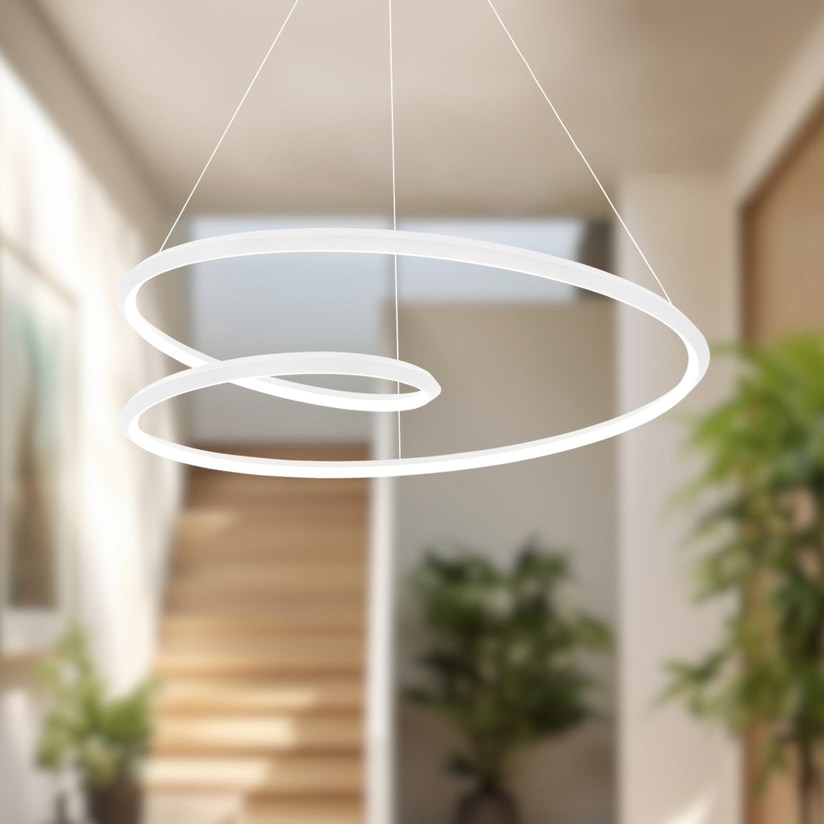 Suspension Ampersand Blanc – vue 2