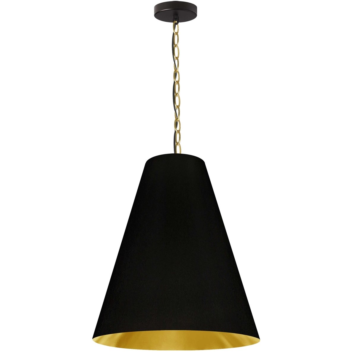 Suspension Anaya - Laiton vieilli Noir 20" by Dainolite | Luminaires & cie