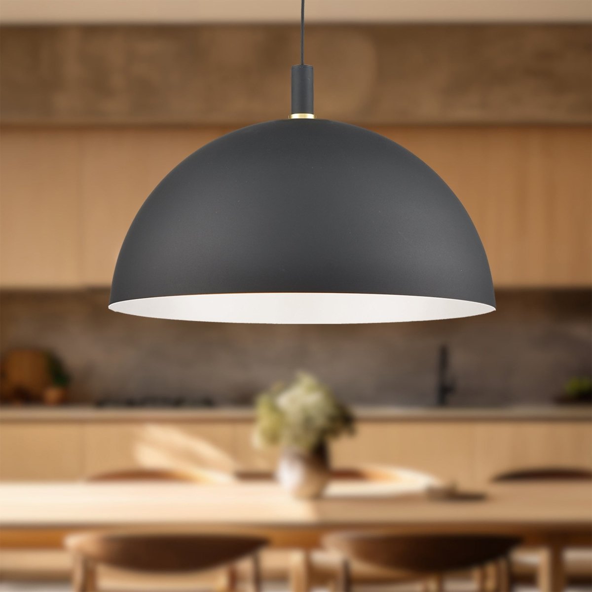 Suspension Archibald - Noir avec détail d'or 31 1/2" by Kuzco Lighting | Luminaires & cie