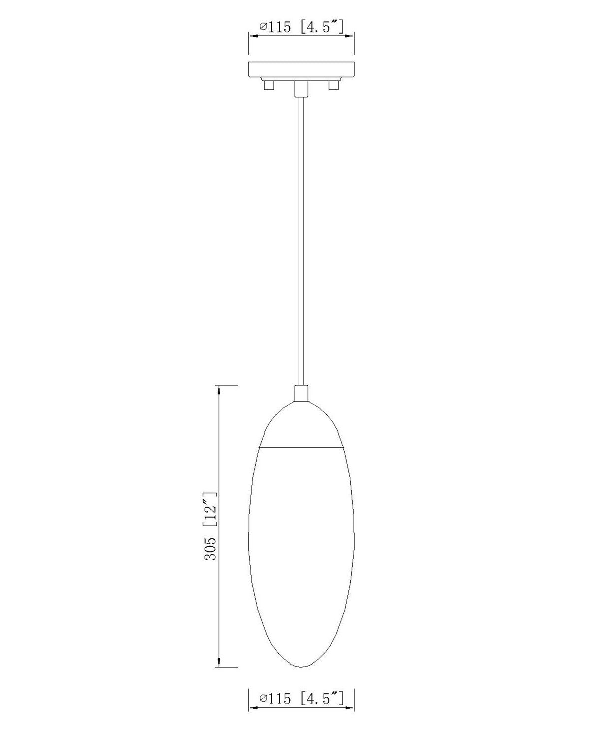 Mini-suspension Arden Laiton frotté, Fer – vue 6