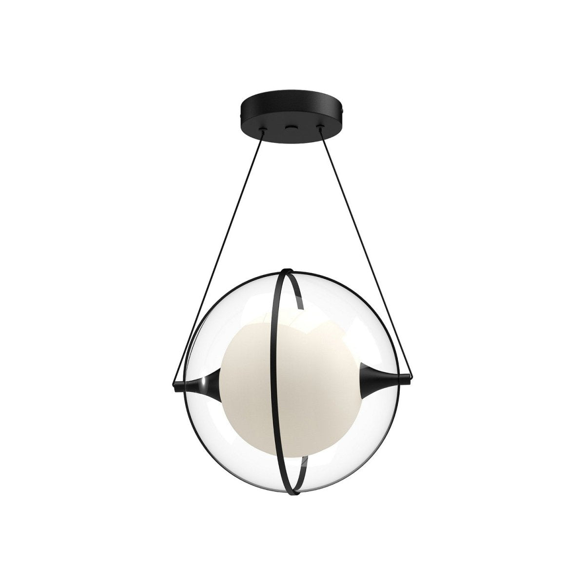 Suspension Aries - Noir 12 1/8" by Kuzco Lighting | Luminaires & cie