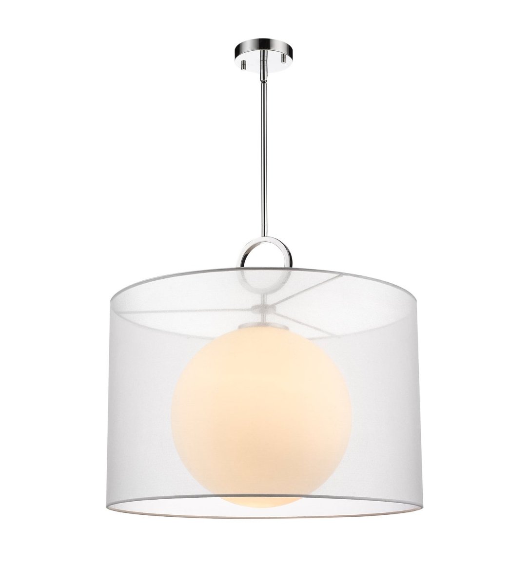 Suspension Arosia - Blanc 24" by Z-Lite | Luminaires & cie