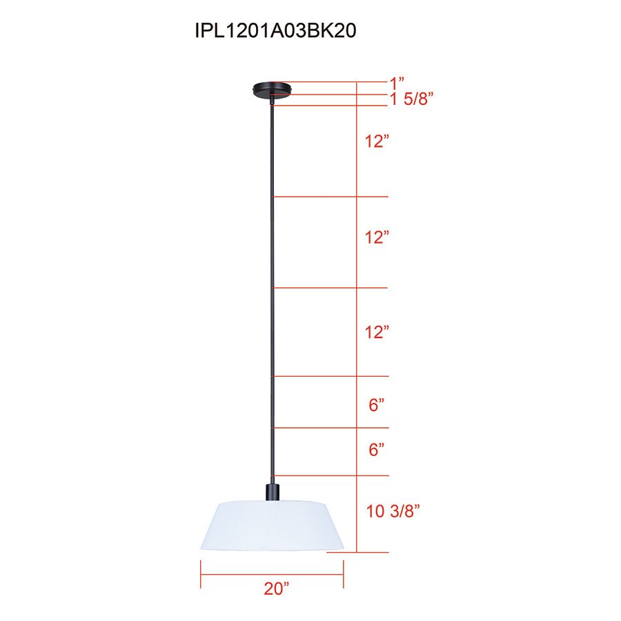 Suspension Aspen - 20" by Canarm | Luminaires & cie