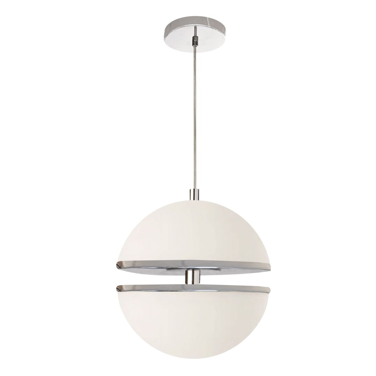 Suspension Atomic - Chrome poli by Dainolite | Luminaires & cie