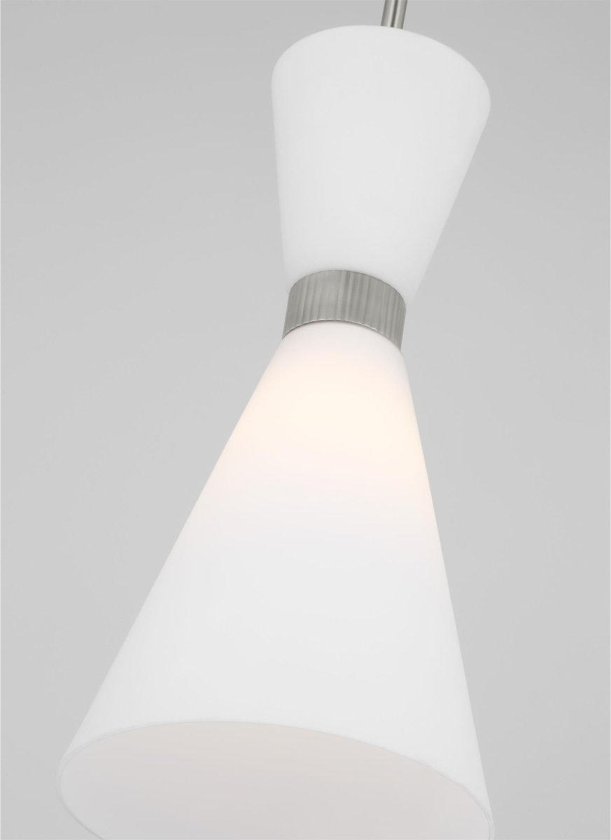Suspension Belcarra - Acier brossé 8" by Visual Comfort Studio | Luminaires & cie