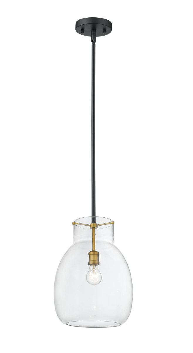 Suspension Bella - Noir mat + Laiton vieilli 16" by Z-Lite | Luminaires & cie