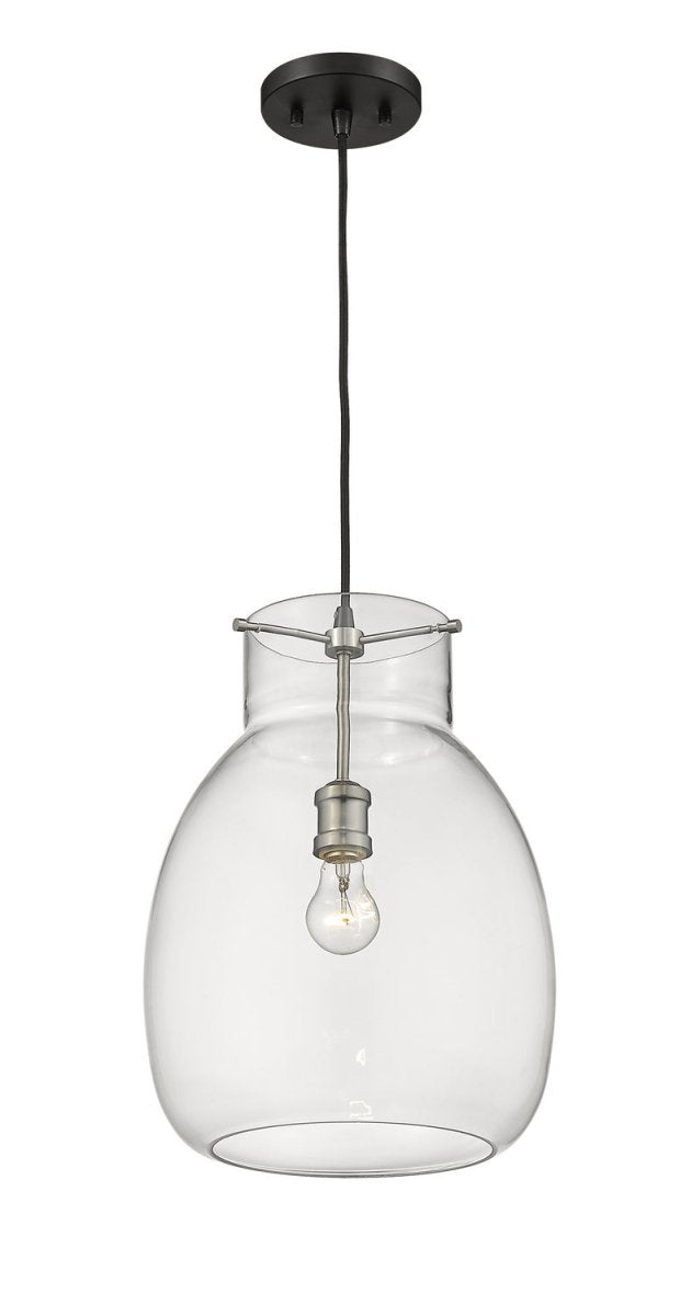 Suspension Bella - Noir mat + Laiton vieilli 16" by Z-Lite | Luminaires & cie