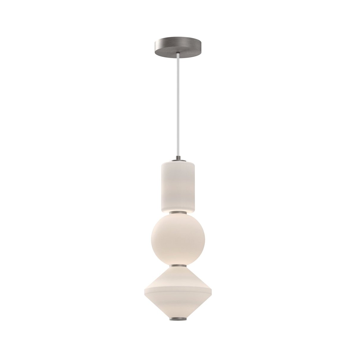 Suspension Bijou - Nickel brossé 7 7/8" by Alora Lighting | Luminaires & cie