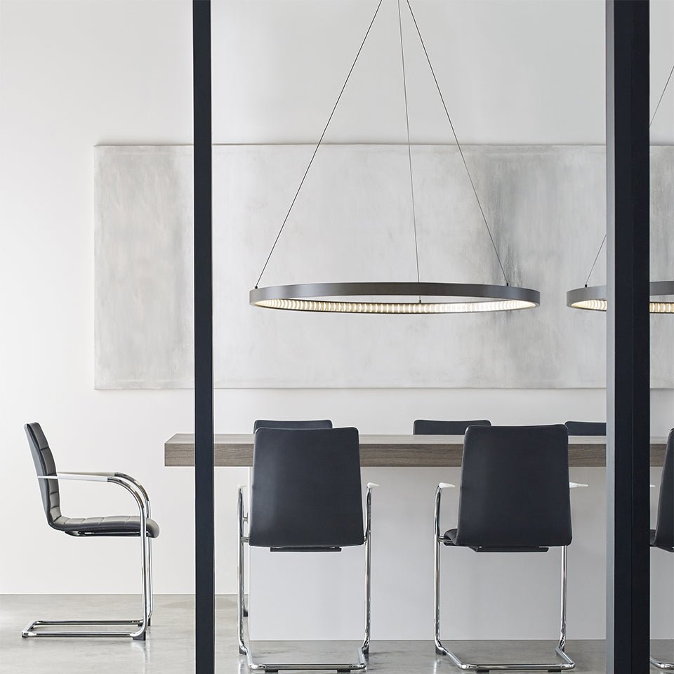 Suspension Bodiam - Nickel satiné 30" by Tech Lighting | Luminaires & cie