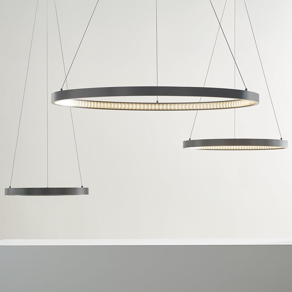 Suspension Bodiam - Nickel satiné 30" by Tech Lighting | Luminaires & cie