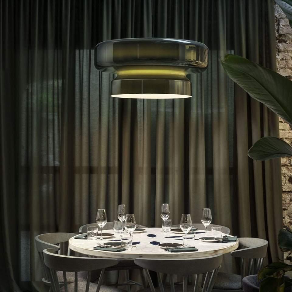 Suspension Bohemia - Amber Medium E26 by Marset | Luminaires & cie