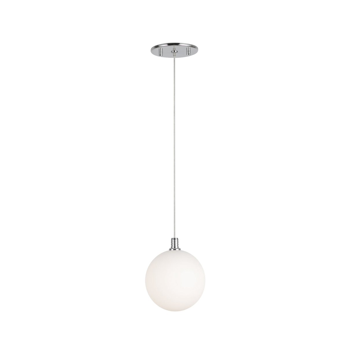 Suspension Bolla - Chrome Verre opale by Kuzco Lighting | Luminaires & cie