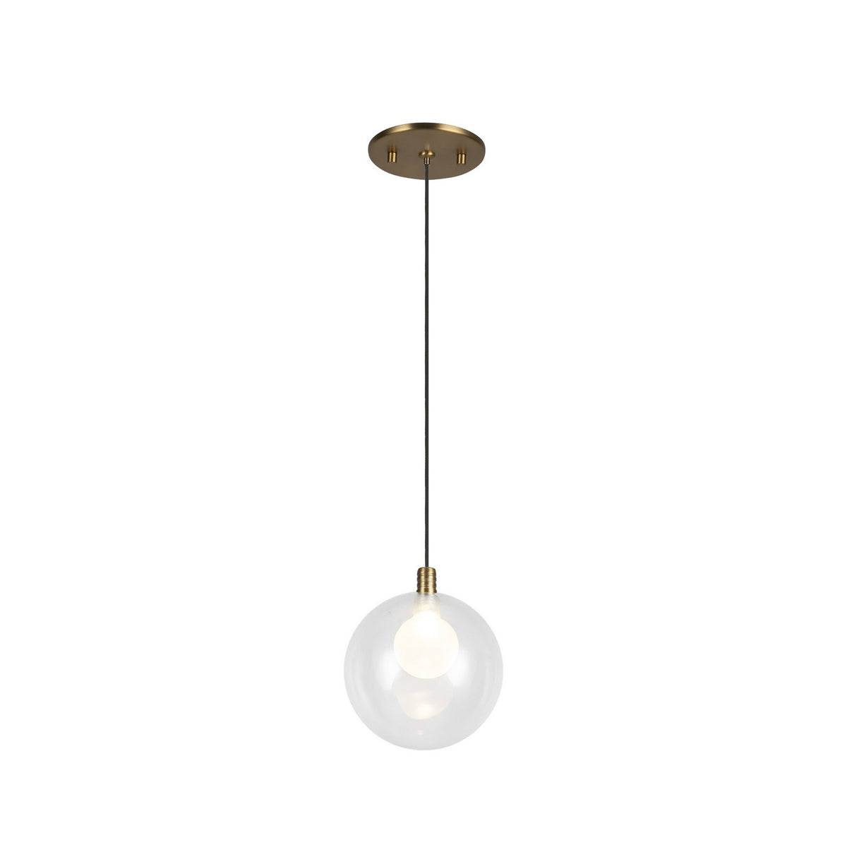 Mini-suspension Bolla Or brossé – vue 2