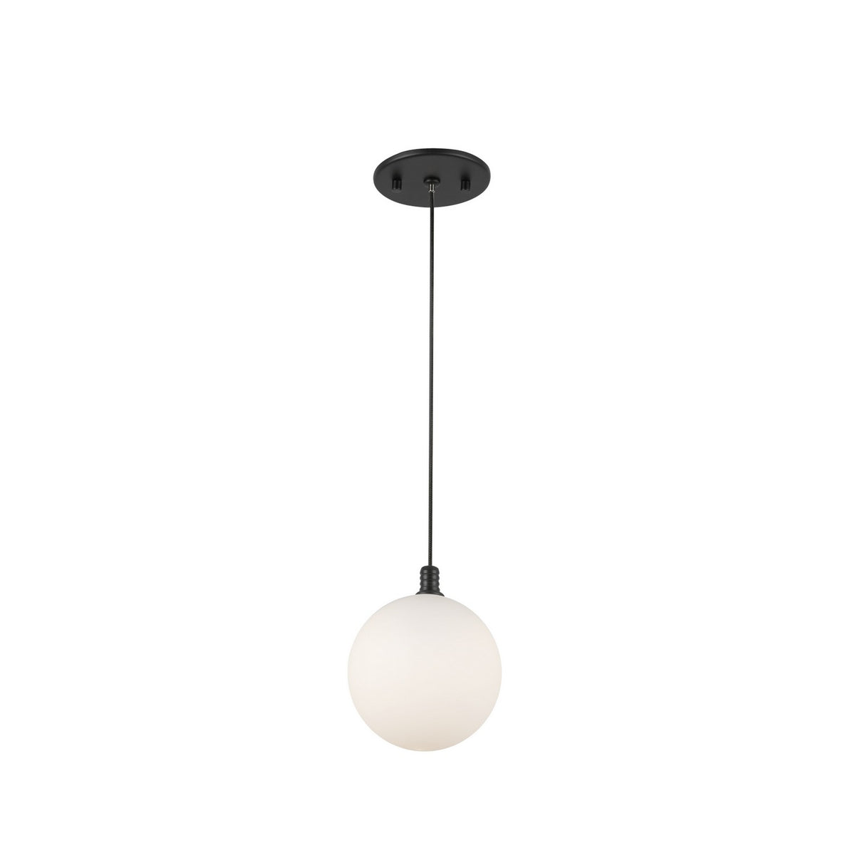 Mini-suspension Bolla Noir / Verre opale – vue 2