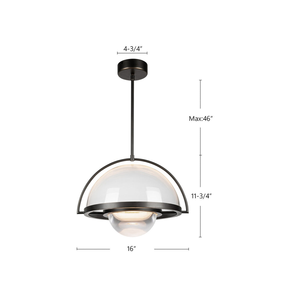 Suspension Bowery Bronze urbain – vue 4