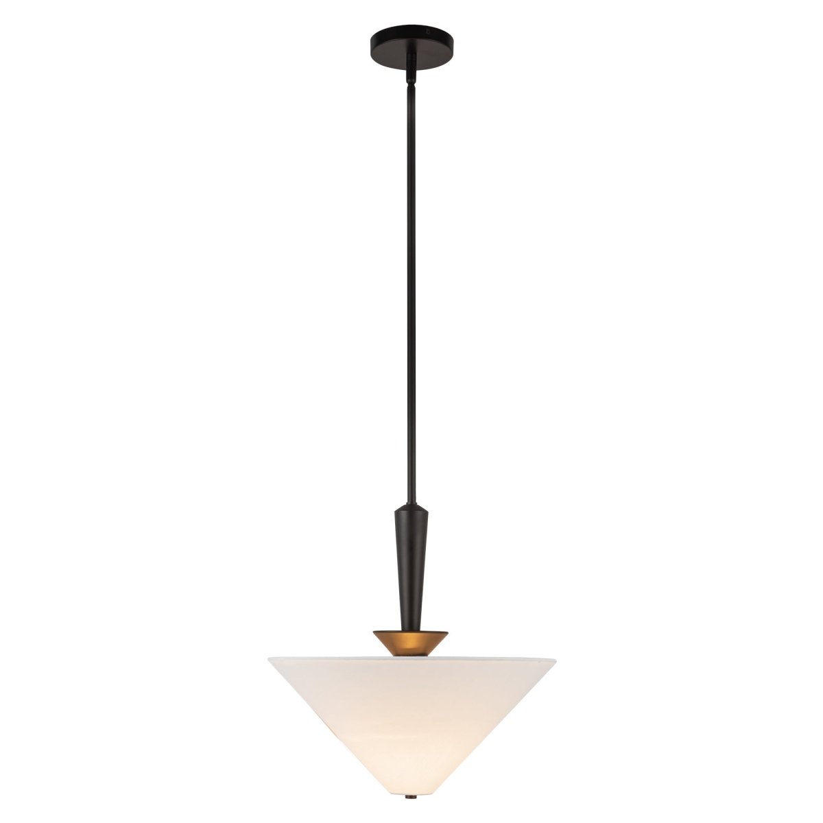 Suspension Bridgette - Noir mat Lin blanc by Alora Lighting | Luminaires & cie