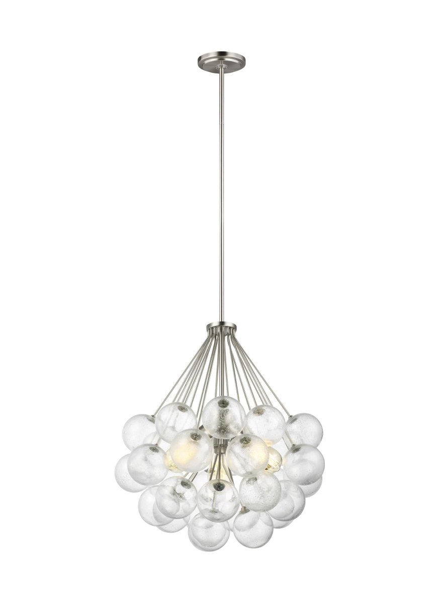 Suspension Bronzeville - Nickel brossé 21 3/4" by Visual Comfort Studio | Luminaires & cie