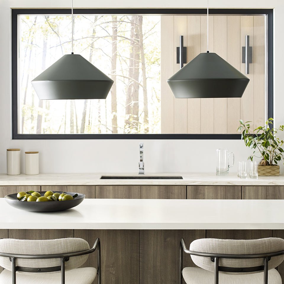 Suspension Brummel Grande - Noir Blanc mat Non by Tech Lighting | Luminaires & cie