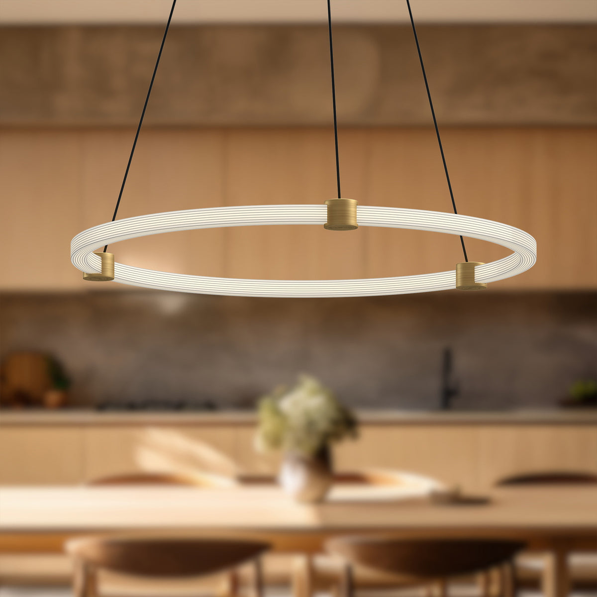 Suspension Bruni Or brossé, 24 1/2" – vue 2