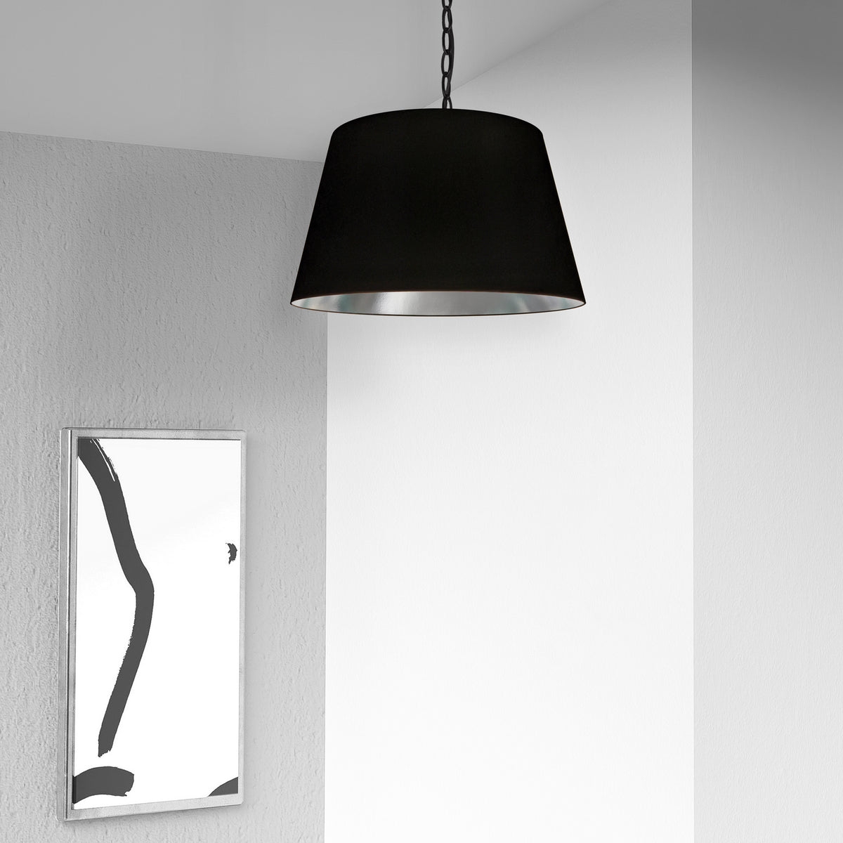 Suspension Brynn 14", Noir / Argent – vue 2