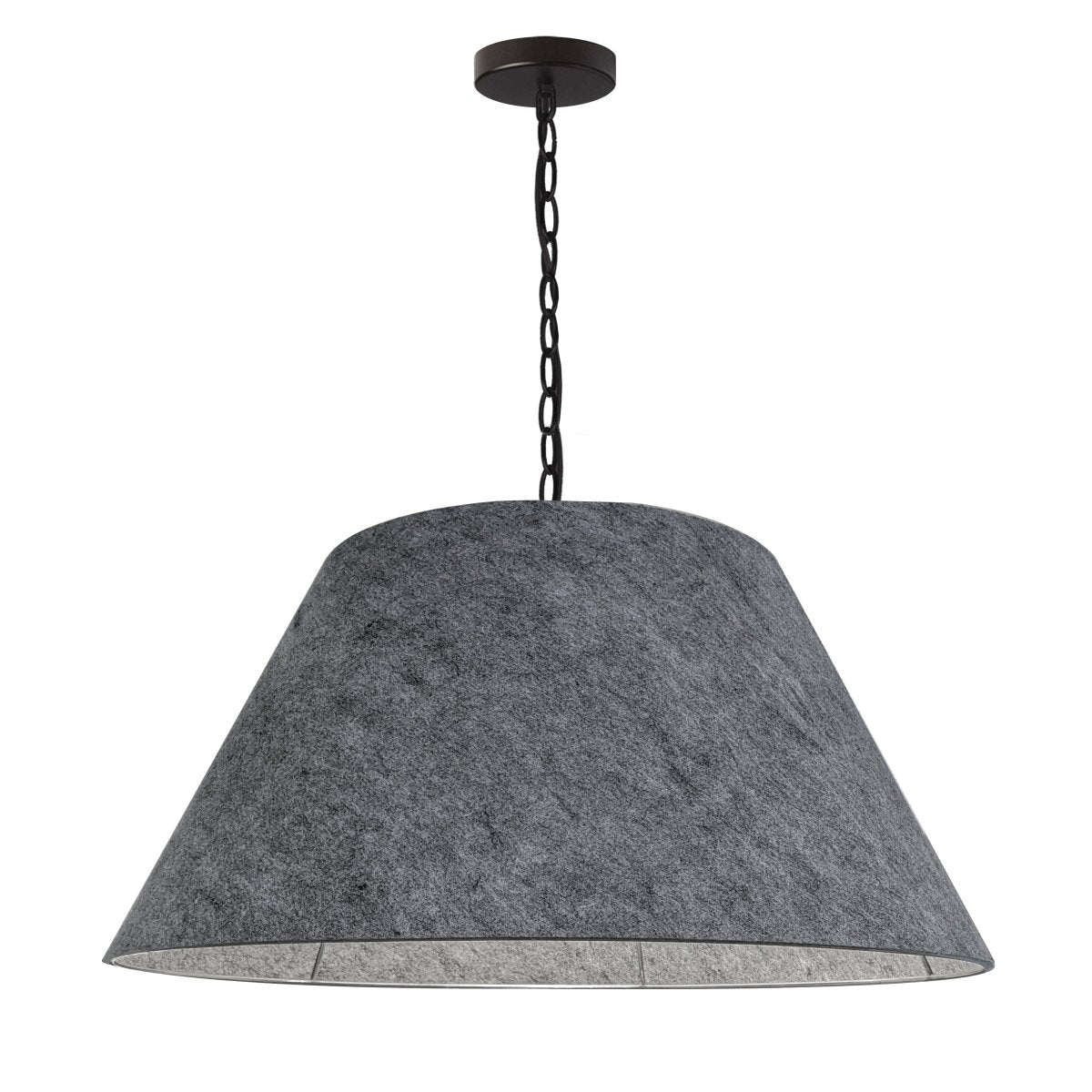 Suspension Brynn - Noir Feutre gris 26" by Dainolite | Luminaires & cie