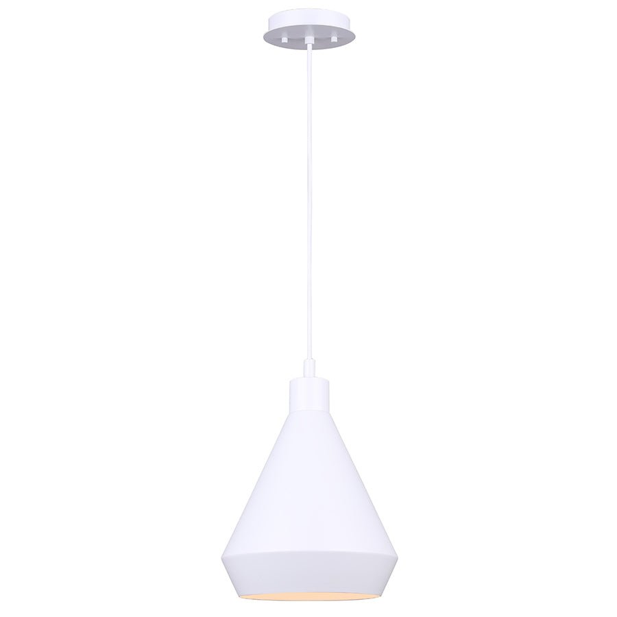 Suspension Byck - Blanc mat 9" by Canarm | Luminaires & cie