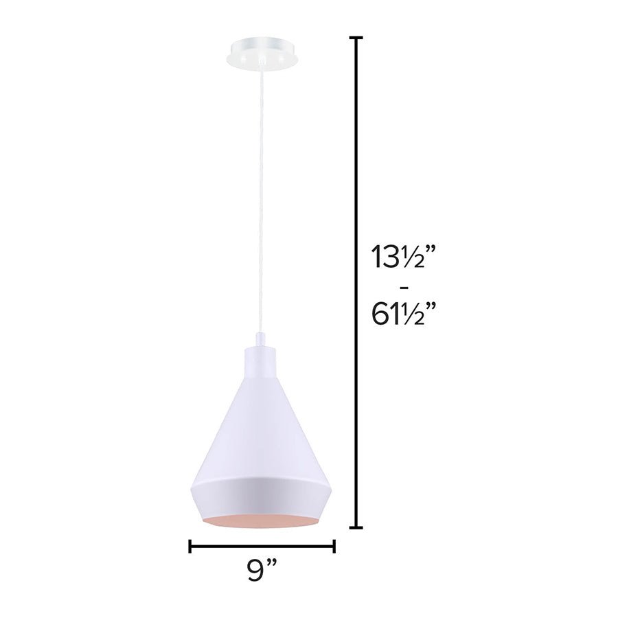Suspension Byck - Noir 12 3/4" by Canarm | Luminaires & cie
