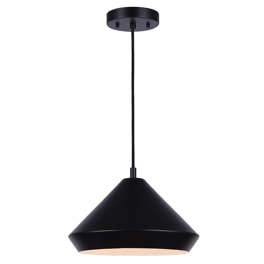 Suspension Byck - Noir 12 3/4" by Canarm | Luminaires & cie