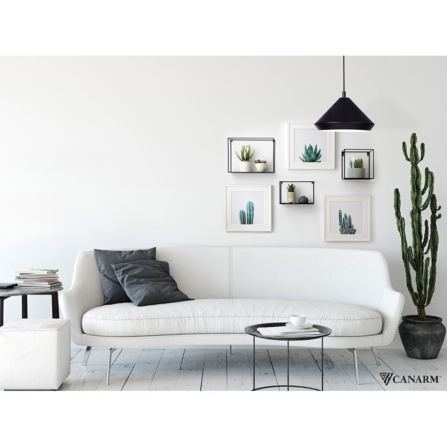 Suspension Byck - Noir 12 3/4" by Canarm | Luminaires & cie