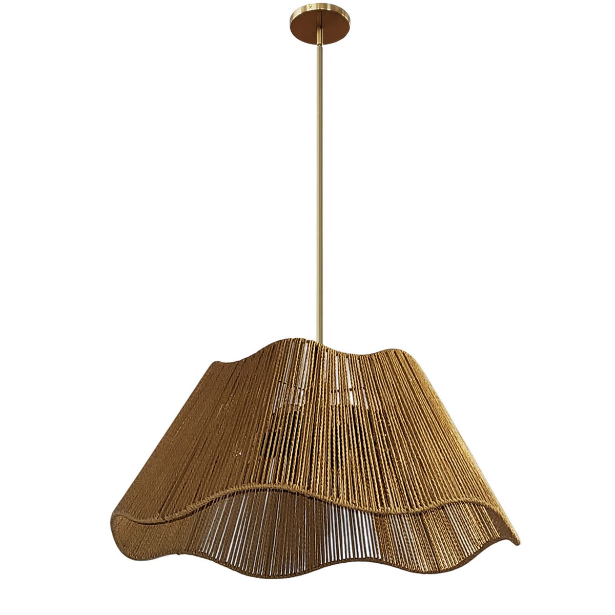 Suspension Cagney Laiton naturel / Laiton vieilli – Dainolite