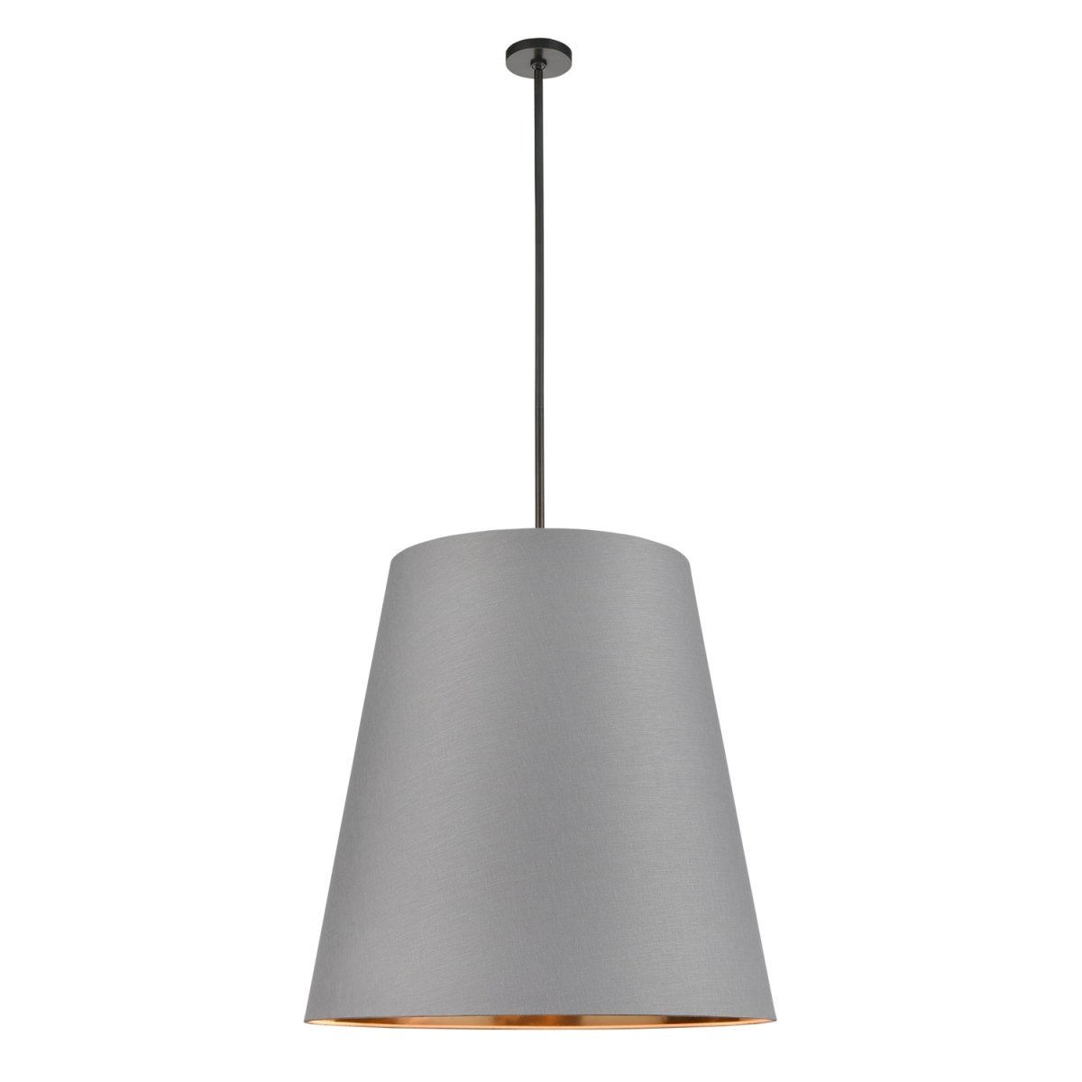 Suspension Calor - Bronze urbain Lin gris avec parchemin or 30" by Alora Lighting | Luminaires & cie