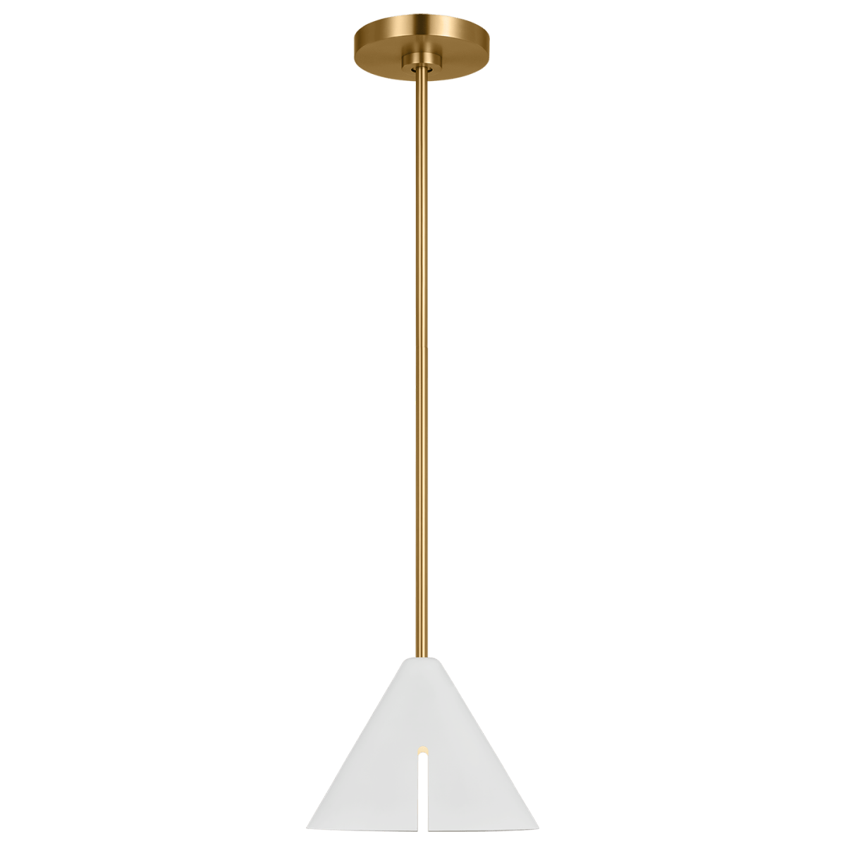 Suspension Cambre - Matte blanc et laiton brûlé by Visual Comfort Studio | Luminaires & cie