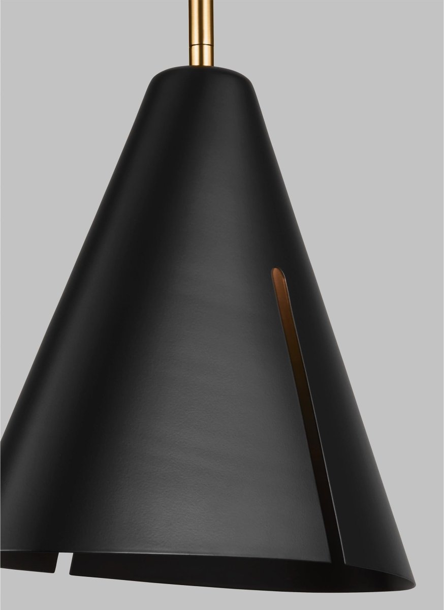 Suspension Cambre - Noir de minuit et laiton brunis by Visual Comfort Studio | Luminaires & cie